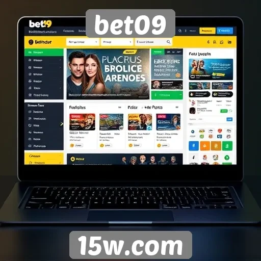 Análise da interface do usuário do site bet09